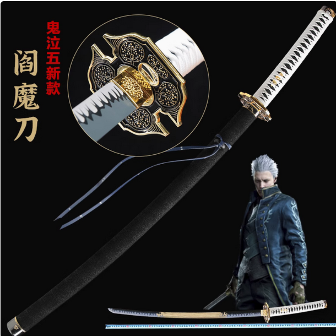 Sports Equipment Japan - 101cm Wooden Virgil YAMATO ENMA Katana