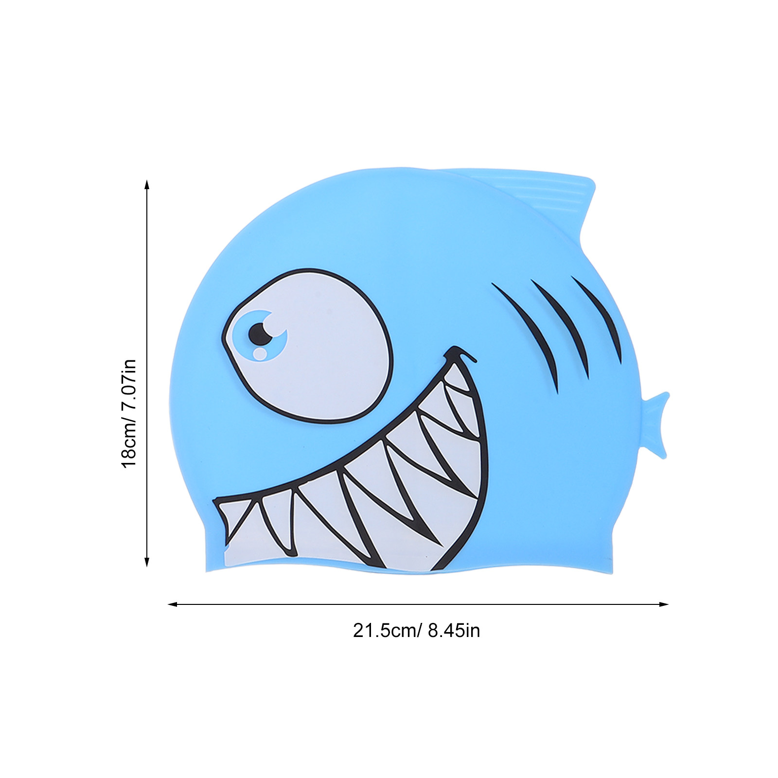 2Pcs Kids Fish Pattern Silicon - Swim Cap Silicone 评论和价格