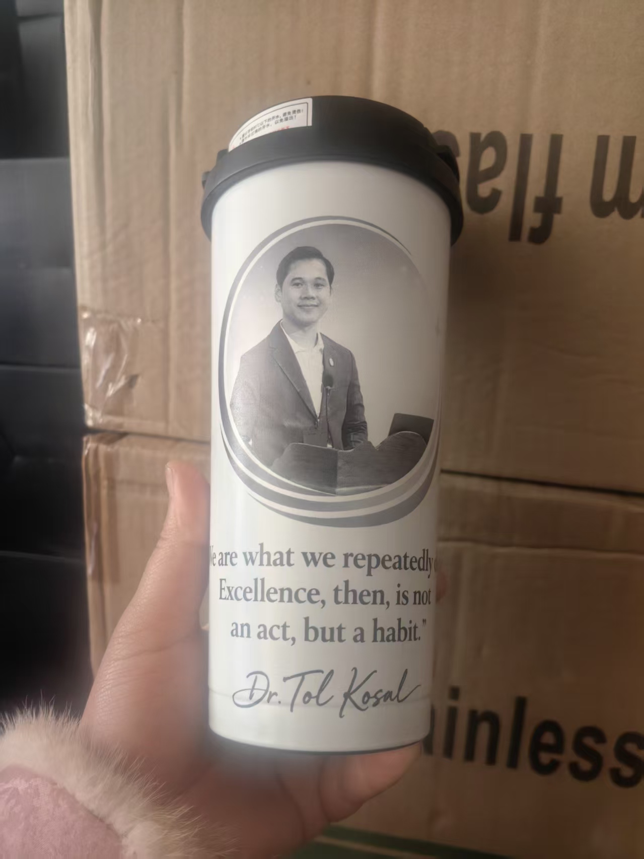 Custom Logo Name Thermos 500ML - Sports Equipment And Names 评论和价格