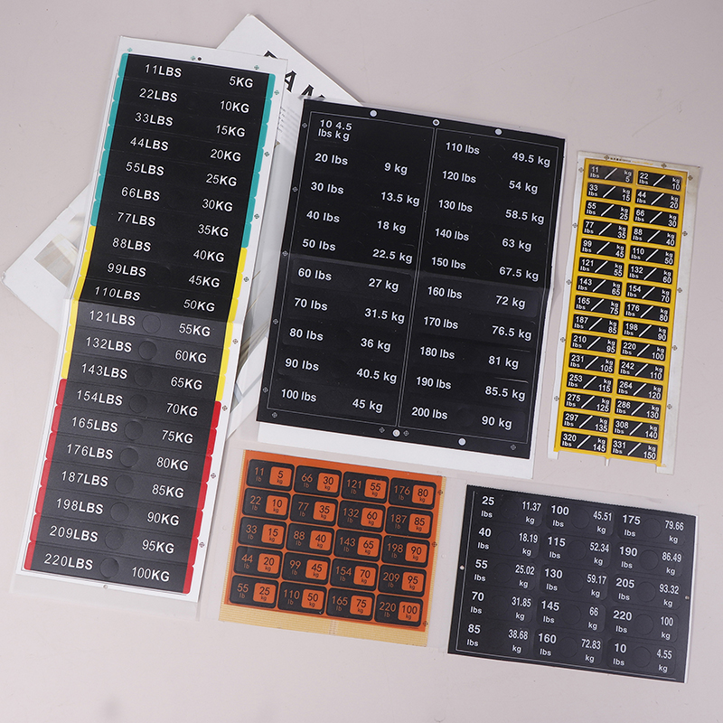Weight Stack Labels 4.5kg To 1 - Sports Equipment Website 评论和价格