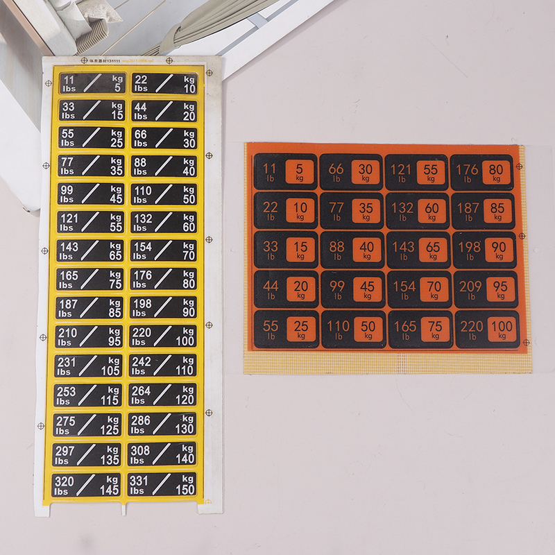 Weight Stack Labels 4.5kg To 1 - Sports Equipment Website 评论和价格