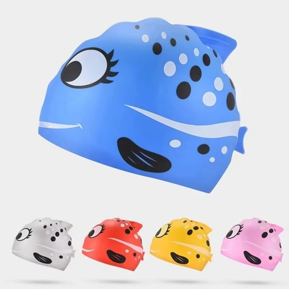 Cute Elastic Children's Swimmi - Swim Cap Silicone 评论和价格