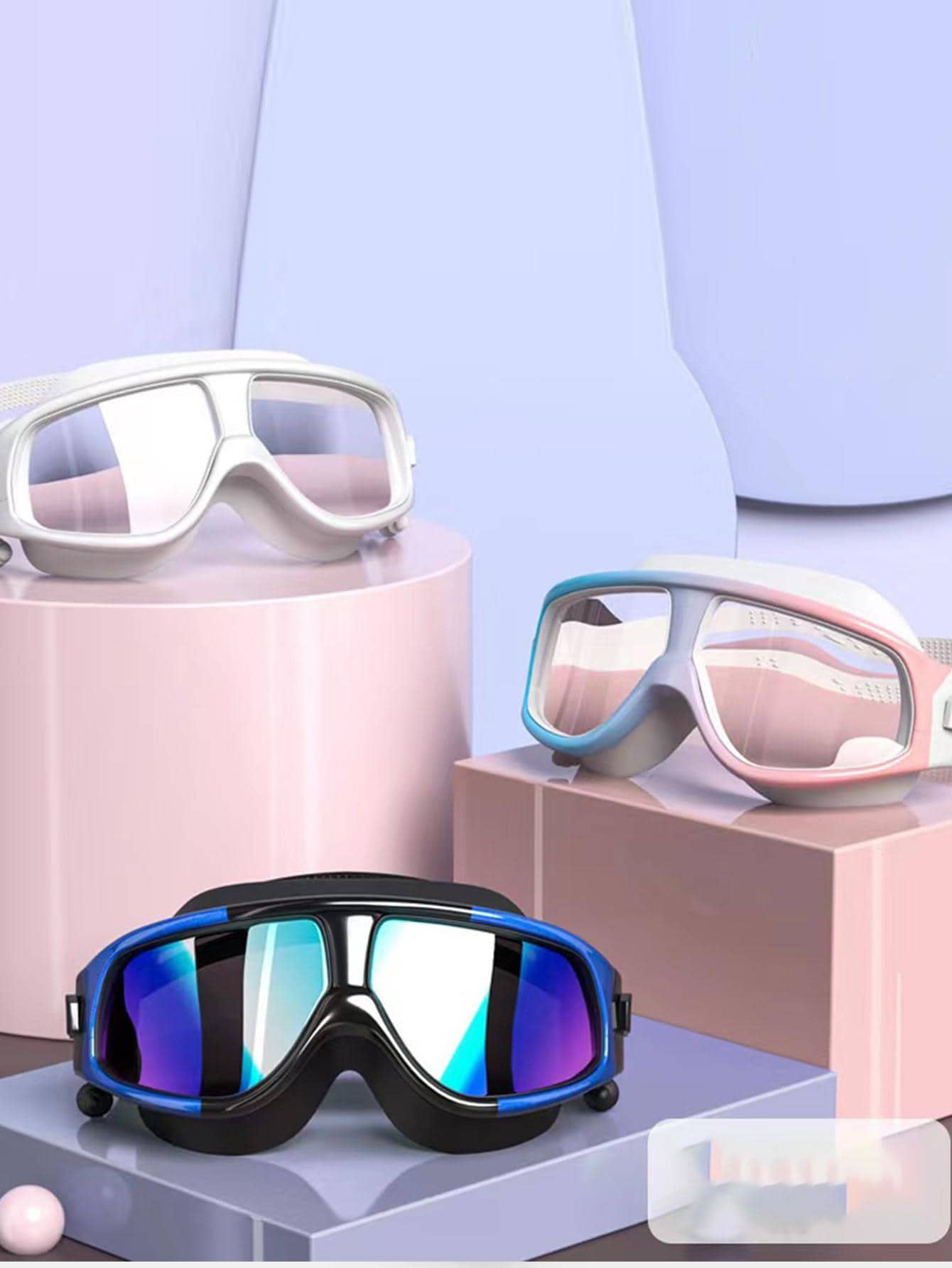 Professional Swimming Goggles  - Swim Cap Silicone 评论和价格