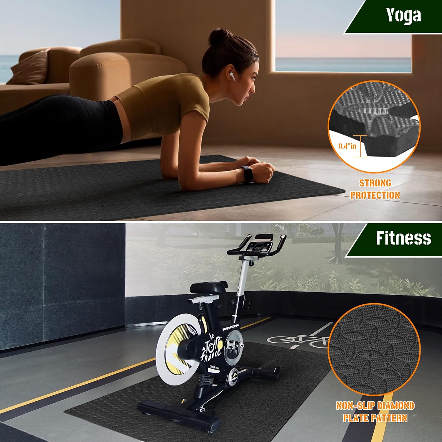60cm EVA Foam Gym Floor Mats 8 - Sports Equipment Website 评论和价格