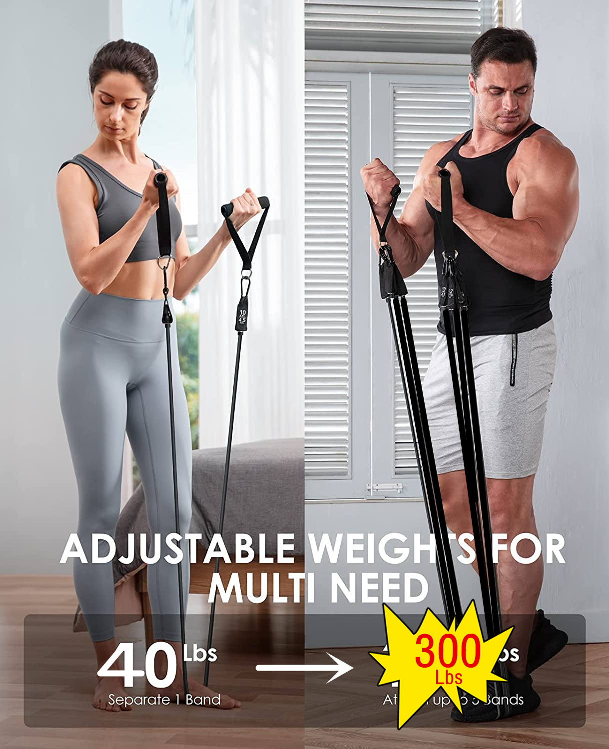300lb Fitness Booty Resistance - Sports Equipment Website 评论和价格